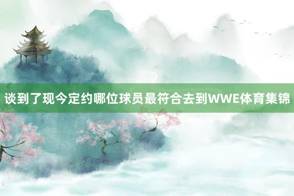 谈到了现今定约哪位球员最符合去到WWE体育集锦