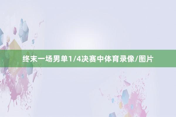 终末一场男单1/4决赛中体育录像/图片