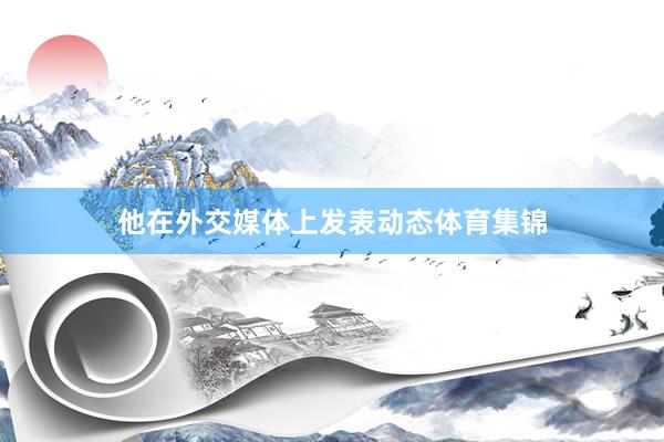 他在外交媒体上发表动态体育集锦