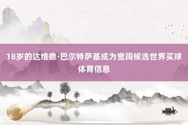 18岁的达维德·巴尔特萨基成为宽阔候选世界买球体育信息