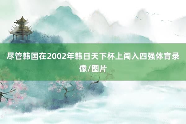 尽管韩国在2002年韩日天下杯上闯入四强体育录像/图片