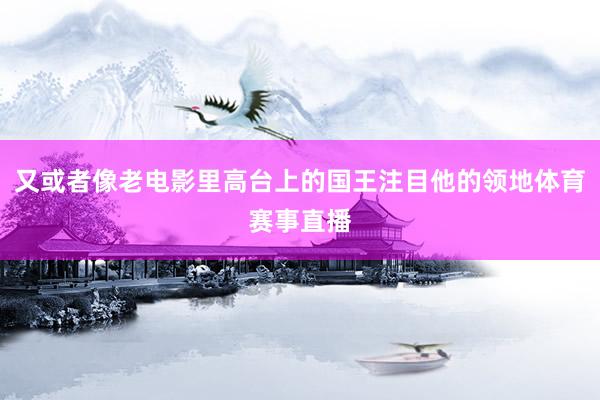 又或者像老电影里高台上的国王注目他的领地体育赛事直播