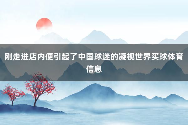 刚走进店内便引起了中国球迷的凝视世界买球体育信息