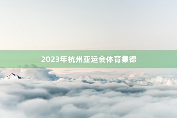 2023年杭州亚运会体育集锦