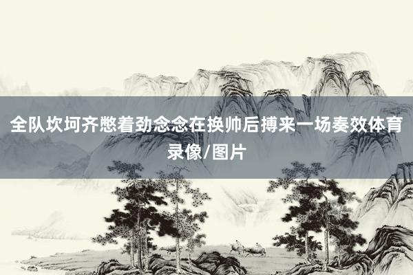 全队坎坷齐憋着劲念念在换帅后搏来一场奏效体育录像/图片