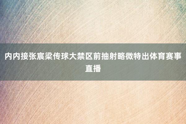 内内接张宸梁传球大禁区前抽射略微特出体育赛事直播