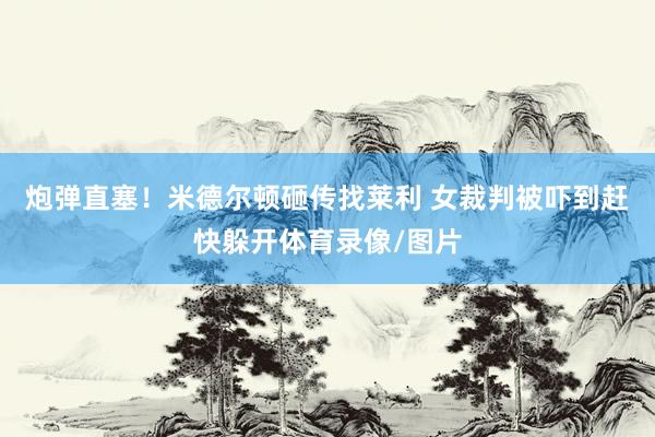 炮弹直塞！米德尔顿砸传找莱利 女裁判被吓到赶快躲开体育录像/图片