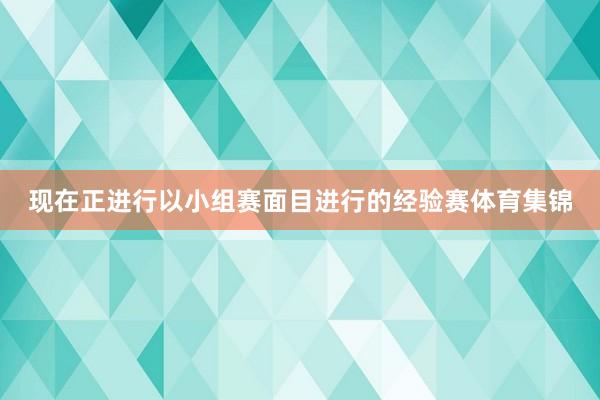 现在正进行以小组赛面目进行的经验赛体育集锦