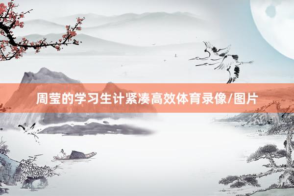 周莹的学习生计紧凑高效体育录像/图片
