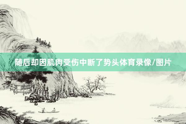 随后却因肌肉受伤中断了势头体育录像/图片