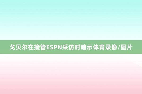 戈贝尔在接管ESPN采访时暗示体育录像/图片