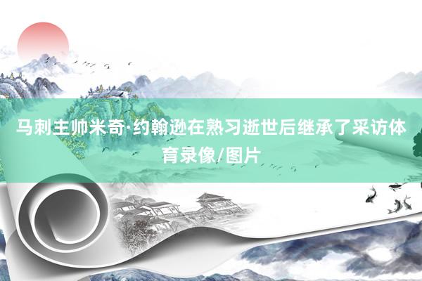 马刺主帅米奇·约翰逊在熟习逝世后继承了采访体育录像/图片