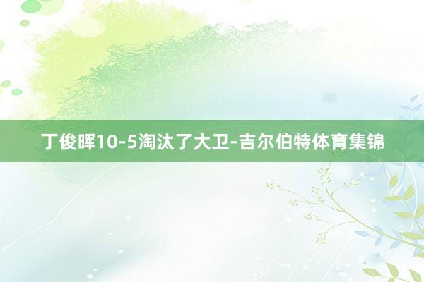 丁俊晖10-5淘汰了大卫-吉尔伯特体育集锦