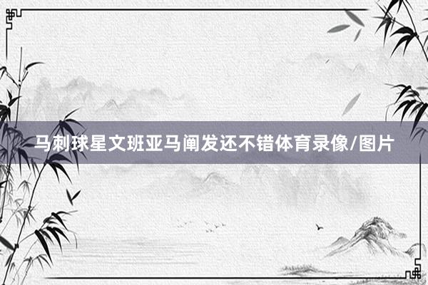 马刺球星文班亚马阐发还不错体育录像/图片