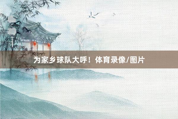为家乡球队大呼！体育录像/图片