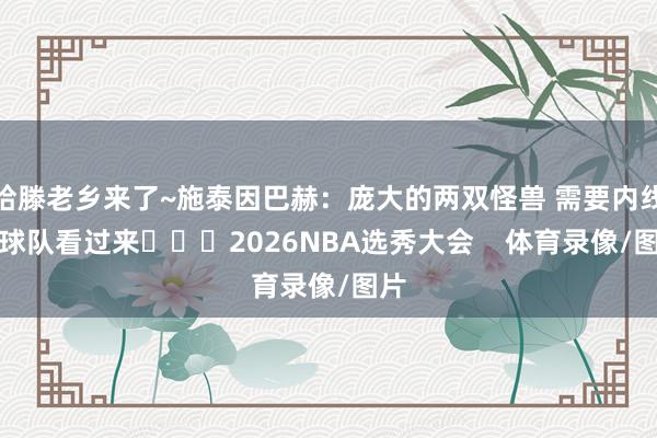哈滕老乡来了~施泰因巴赫：庞大的两双怪兽 需要内线的球队看过来			2026NBA选秀大会    体育录像/图片